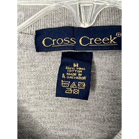 Cross Creek Gray Polo Shirt - 100% Pima Cotton Size M - Casual & Comfortable 20e - Picture 6 of 7